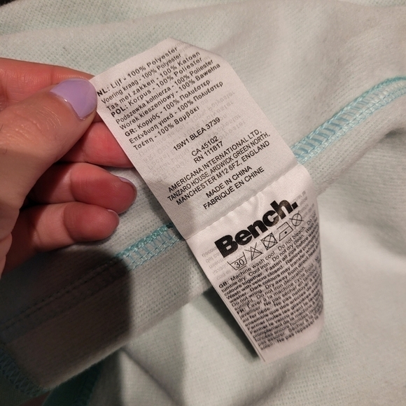 Bench Mint Full Zip Long Sleeve Sweater Small - Picture 12 of 13
